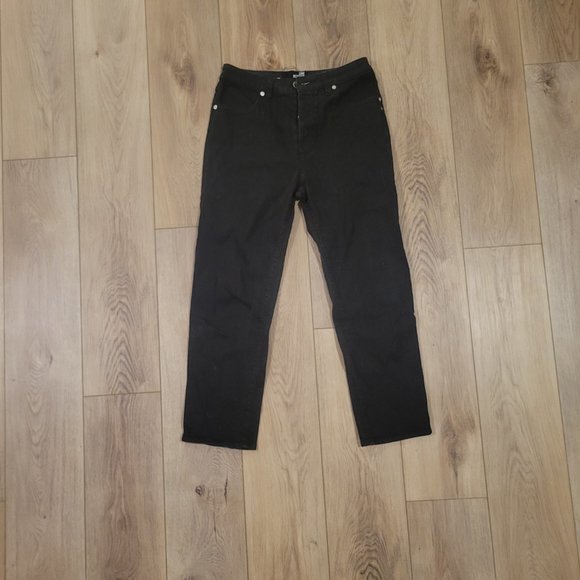 Love Moshcino Capri Ankle Mid Waist Slim Skinny Leg Black Jeans - Picture 2 of 4